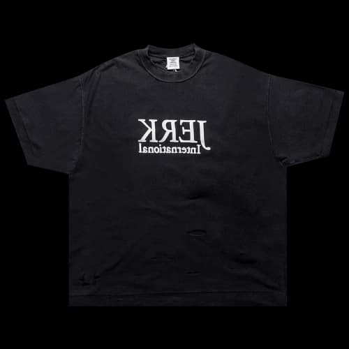 Vetements Destroyed Jerk T-Shirt 'Black'