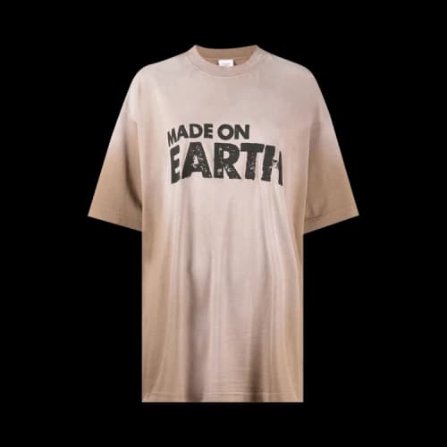 Vetements Made On Earth T-Shirt 'Faded Beige'
