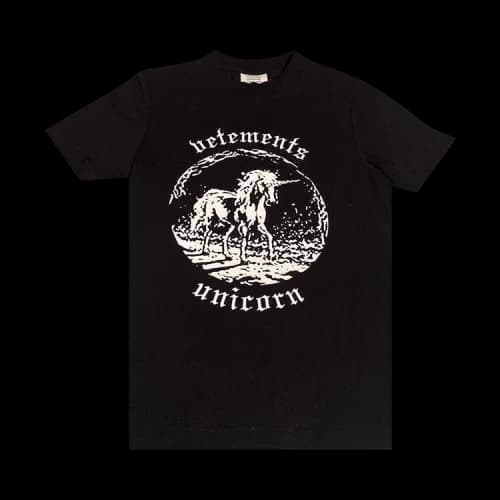 Vetements Double Unicorn T-Shirt 'Black'