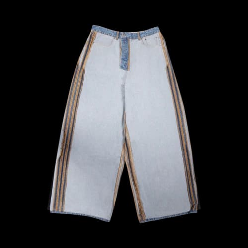 Vetements Inside Out Big Shape Jeans 'Blue'