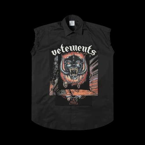 Vetements Motorhead Sleeveless Jersey Shirt 'Motorhead Print/Black'