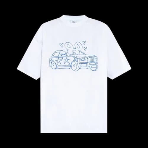 Vetements Scribbled Car/Heart T-Shirt 'White'