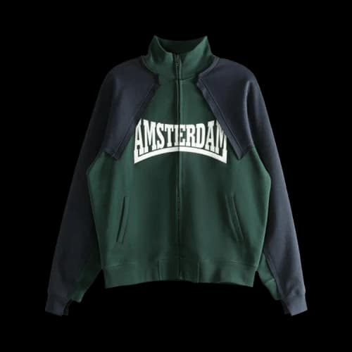 Vetements Patched Zip-Up 'Emerald Green/Navy'