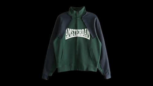 Vetements Patched Zip-Up Emerald Green/Navy