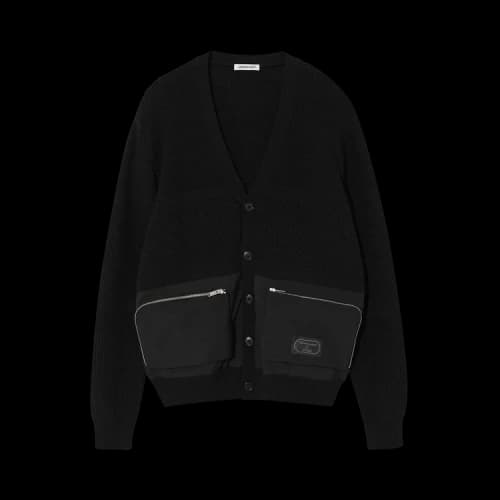 Undercover Zip Pocket Knit Cardigan 'Black'