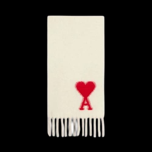 Ami Oversized Scarf 'Off White'