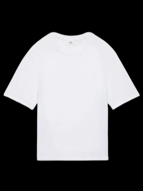 Ami Paris Ami De Coeur Tonal Boxy Fit T-Shirt White