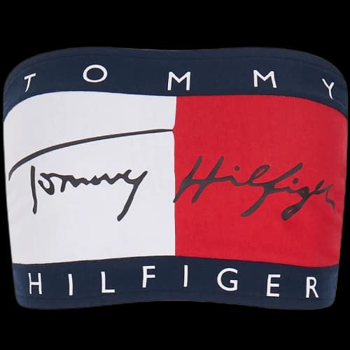 Tommy Hilfiger Strapless Top Women's White Red Navy Blue C1G