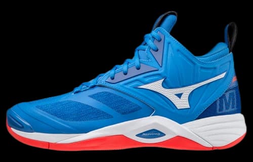 Mizuno Wave Momentum 2 Mid 'Blue Red'