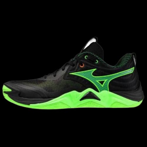 Mizuno Wave Momentum Elite Black Glowing Apple Mandarin Orange