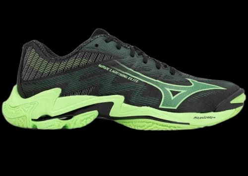 Mizuno Wave Lightning Elite Black Glowing Apple Mandarin Orange
