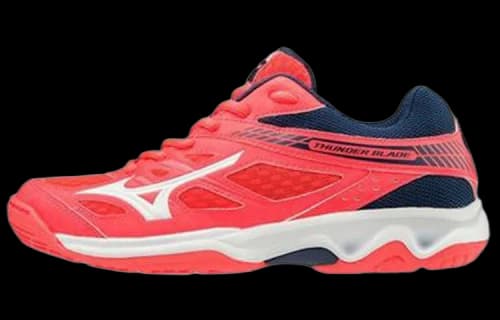 Mizuno Thunder Blade Wear-resistant Volleyball Shoes Red Blue