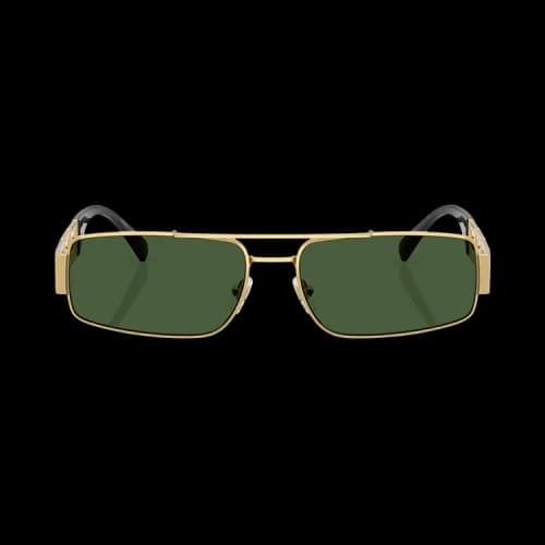 Versace Rectangle Sunglasses 'Green'