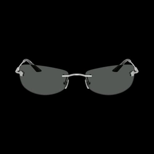 Versace Rectangle Sunglasses 'Grey'