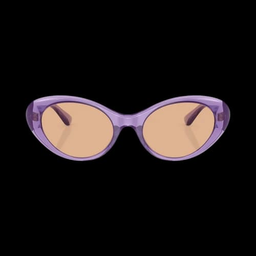 Versace Oval Sunglasses 'Brown'