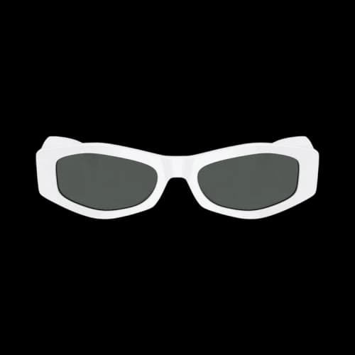 Versace Rectangle Sunglasses 'White'