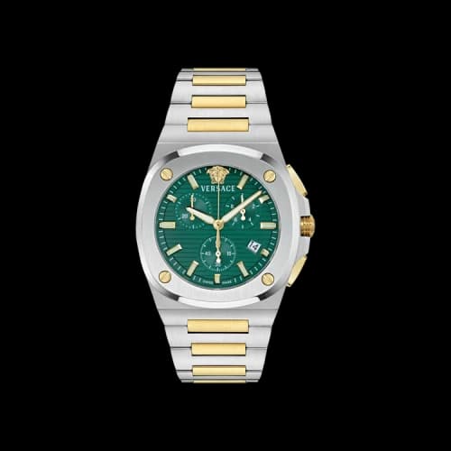 Versace Tolomeo Chrono Bracelet Watch 'Two Tone'