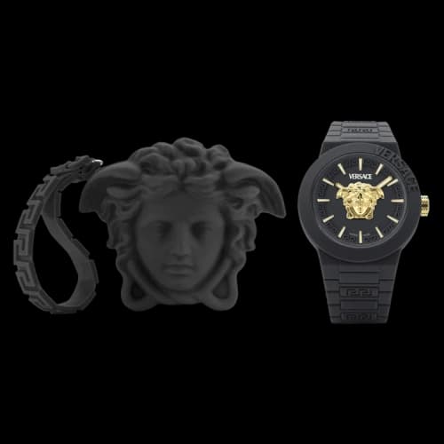 Versace V Pop Silicone Watch 'Black'