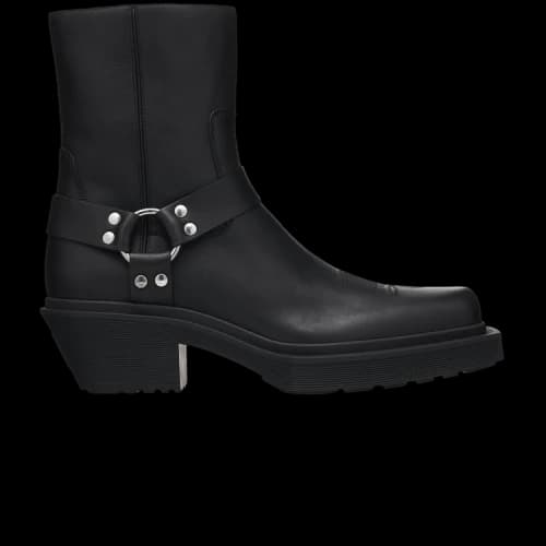 Vetements Neo Western Harness Ankle Boot 'Matte Black'