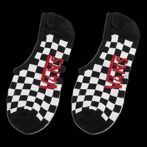 Vans Classic Super No Show Sock 'Black White Red'