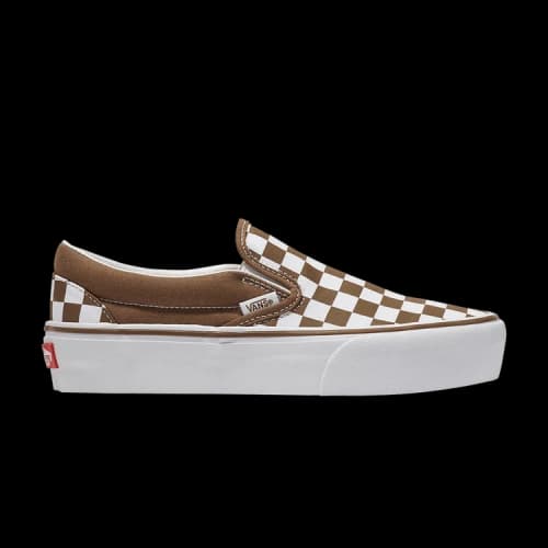 Vans Classic Slip-On Platform 'Checkerboard - Sepia'