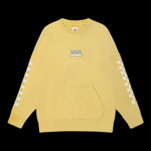 Vans Logo Printed Crew Sweater 'Yellow White Grey'