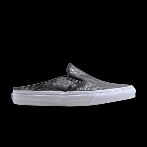 Vans Classic Slip On Mule Embossed Leather Grey