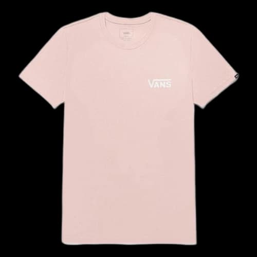 Vans Logo Casual T-Shirt 'Pink White'