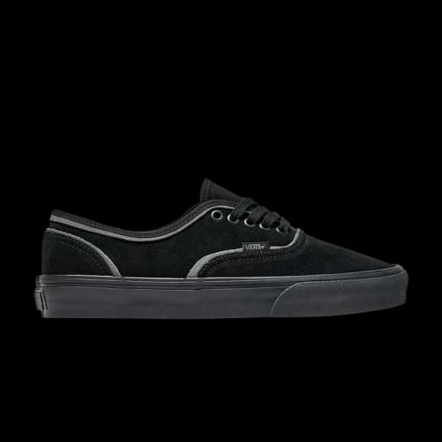 Vans Authentic Suede 'Black Grey Silver Seams'