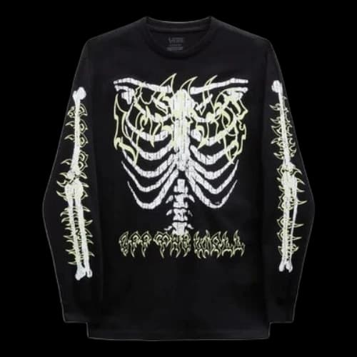Vans Halloween Long Sleeve T-Shirt 'Black'