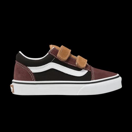 Vans Slip-On V Kids 'Color Block - Black Brown'