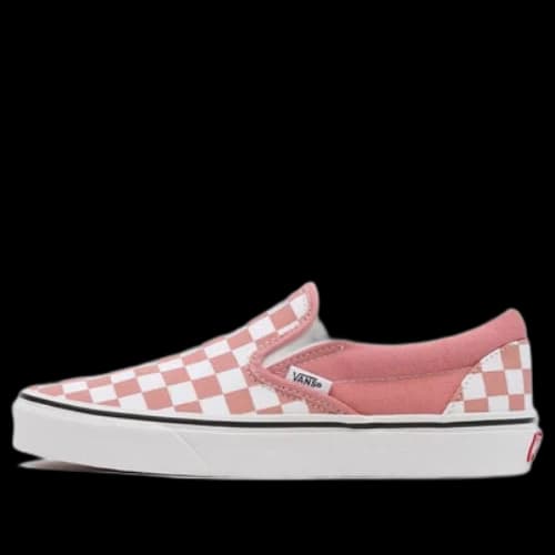 Vans Checkerboard Classic Slip-On Low-Top Sneakers Pink/White