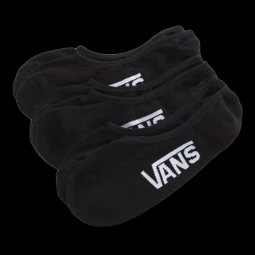 Vans Classic Super No Show Socks 3 Pack 'Black White'