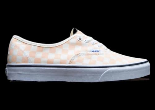 Vans Authentic Pink Peach Apricot Checkerboard