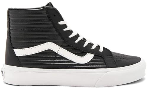 Vans Sk8-Hi Moto Leather Black White (Women's)