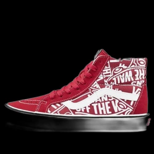 Vans SK8-HI Rrissue Retro High Top Casual Skate Shoes Unisex Red White