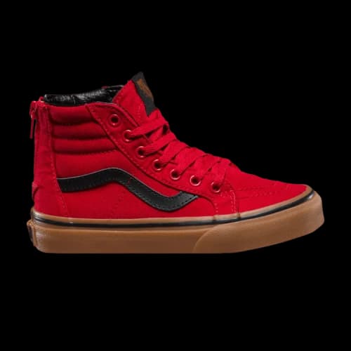 Vans Sk8-Hi Zip Kids 'Racing Red Gum'