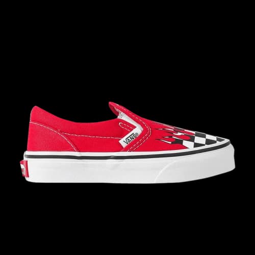 Vans Classic Slip-On Kids 'Checker Flame - Racing Red'