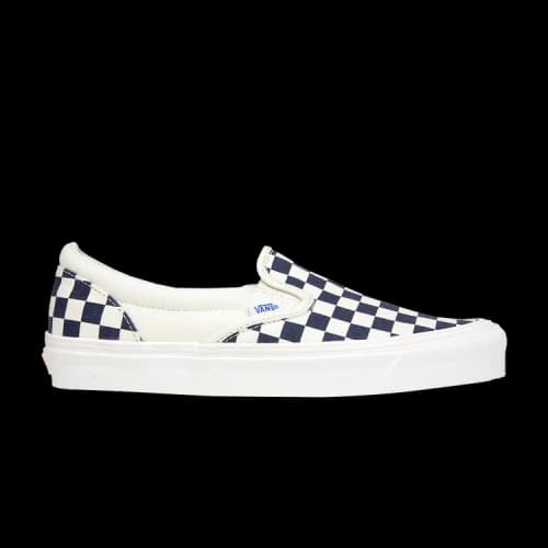 Vans OG Classic Slip-On LX 'Navy Checkerboard'
