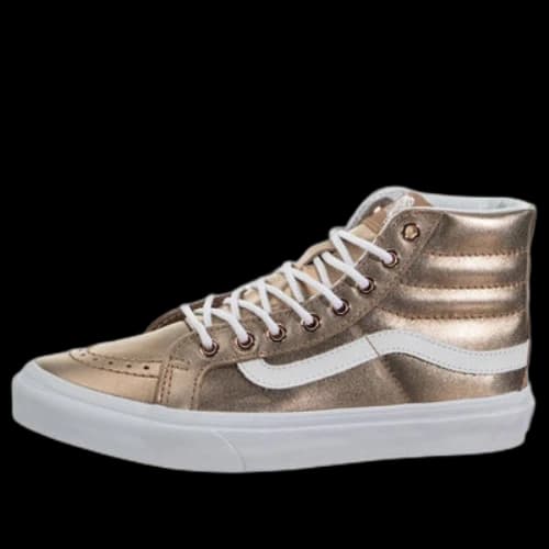 Vans SK8-HI Slim Casual Skateboarding Shoes Gold