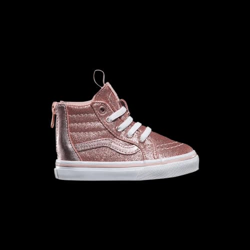 Vans Sk8-Hi Zip Toddler 'Glitter Metallic Blush'