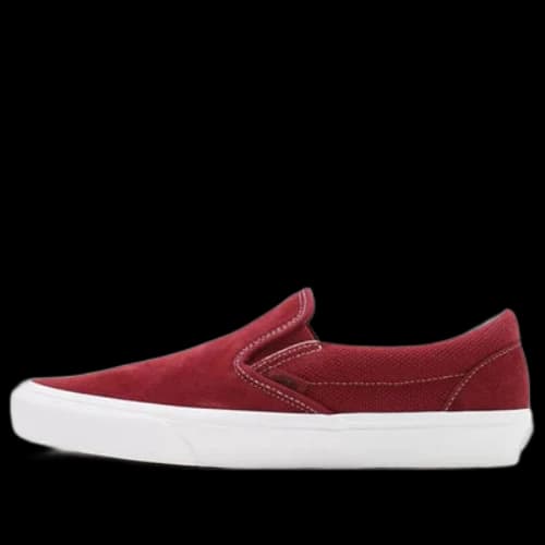 Vans Slip-On Breathable Non-Slip Wear-Resistant Low Top Casual Skate Shoes Deep Red