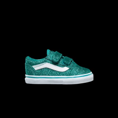 Vans Old Skool V Toddler 'Glitter - Turquoise'