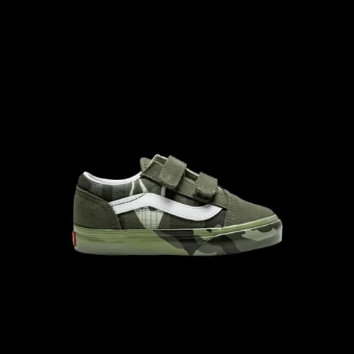 Vans Old Skool V Toddler 'Plaid Camo'