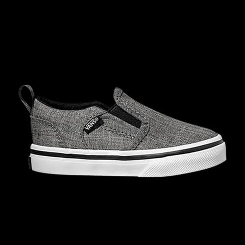 Vans Asher V Toddler 'Black White'