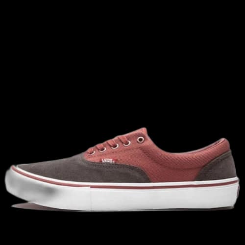 Vans Era Breathable Wear-Resistant Non-Slip Low Top Casual Skate Shoes Unisex Brown Red