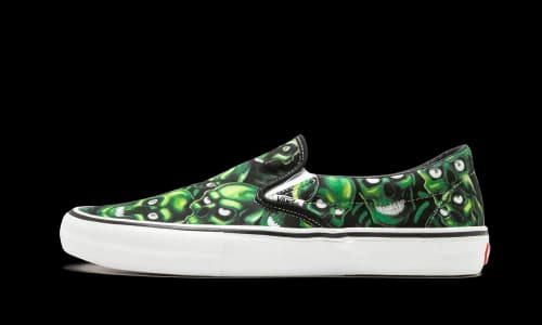 Vans Slip-On Supreme Skull Pile (Green)