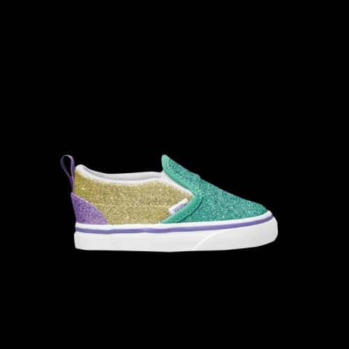 Vans Slip-On V Toddler 'Glitter Mermaid'