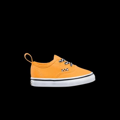 Vans Authentic Elastic Lace Toddler 'Check Lace - Orange Pop'