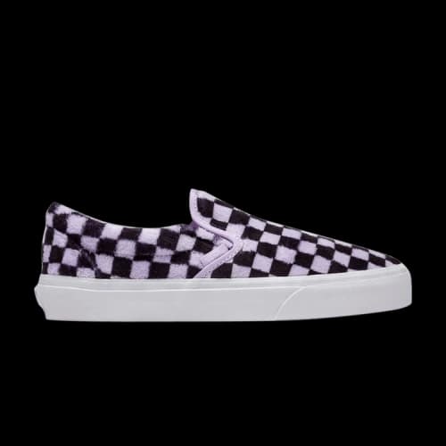 Vans Classic Slip-On 'Furry Checkerboard - Pastel Lilac'